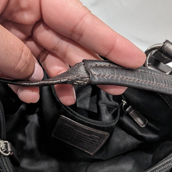 Coach Vintage Campbell Leather Belle Carryall Purse Shoulder Bag - Picture 12 of 15